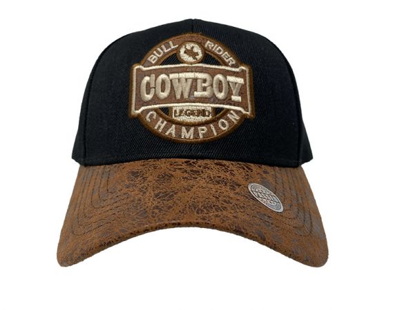Cowboy Ballcap with Bull Rider Decal #3