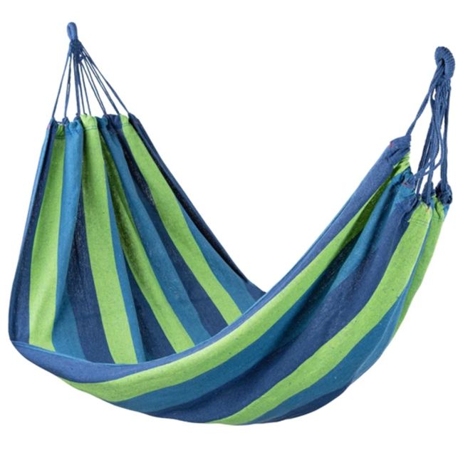 31" x 80" Portable Stripe Cloth Travel Hammock #4