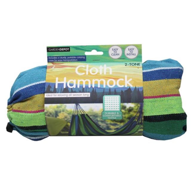 31" x 80" Portable Stripe Cloth Travel Hammock #2